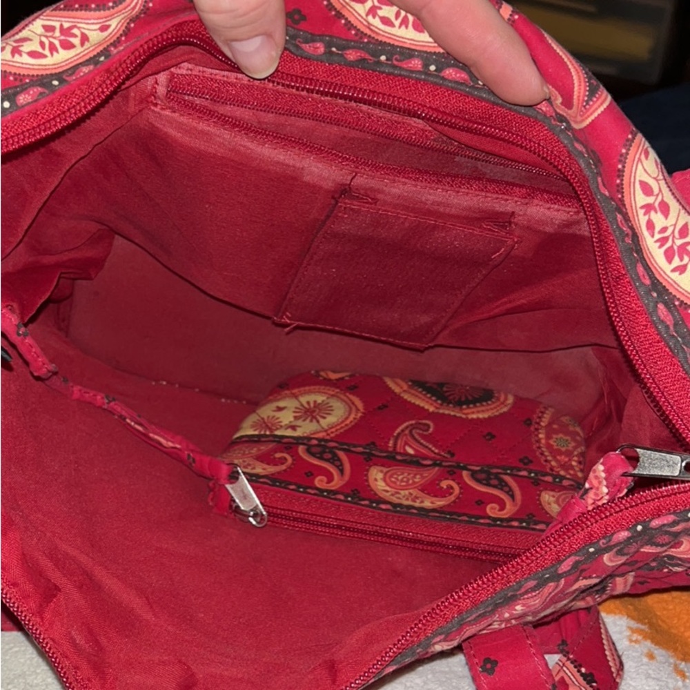 Red Vera Bradley shoulder purse